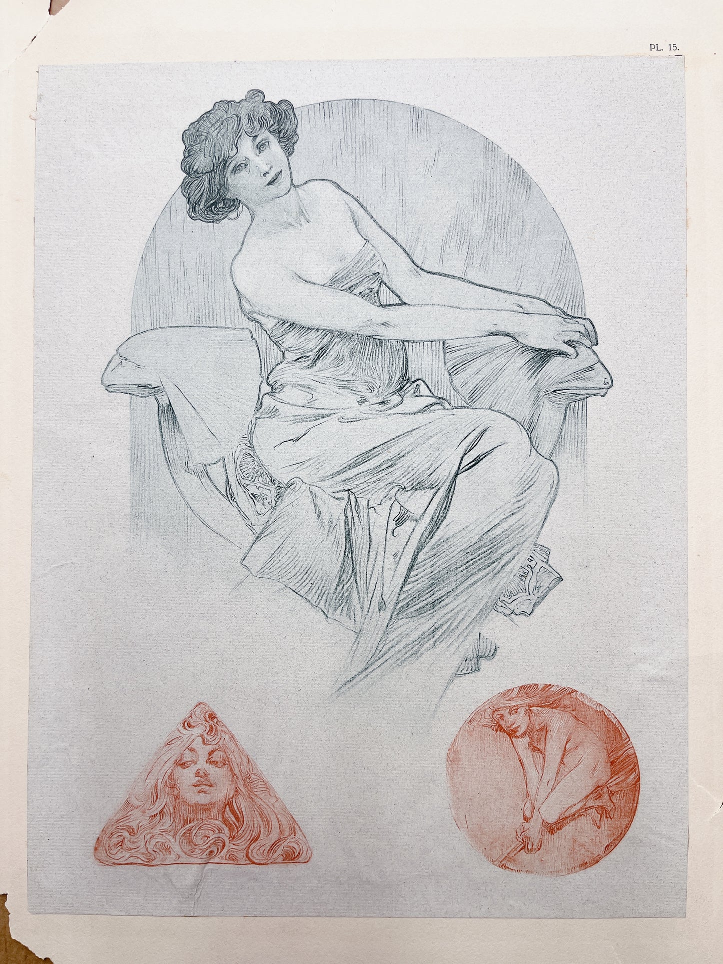 アルフォンス・ミュシャ「装飾資料集 PL15」 - ギャラリーK