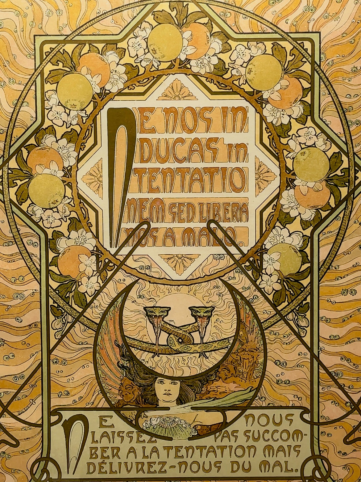 アルフォンス・ミュシャ「主の祈り」タイトルページ - ギャラリーK