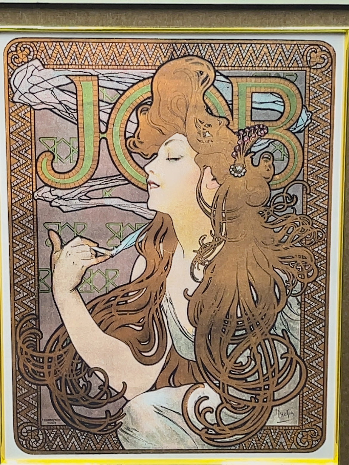 アルフォンス・ミュシャ「JOB」 スペイン版 1900年頃 - ギャラリーK