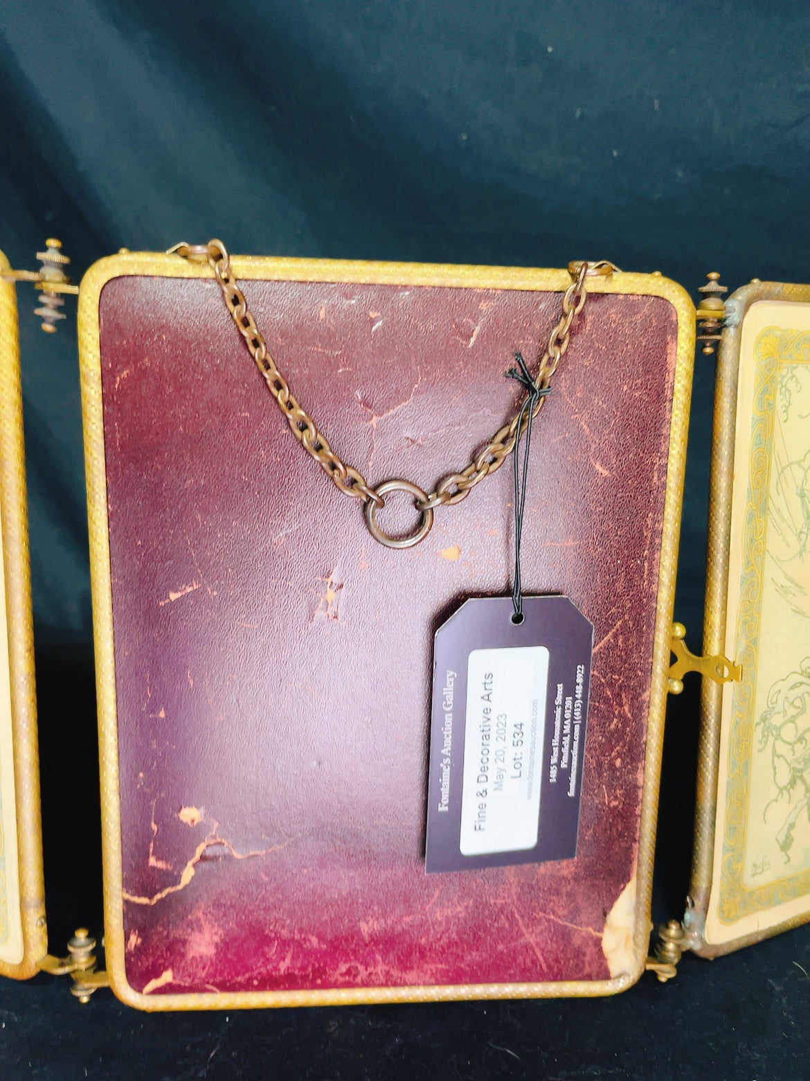 ミュシャ 1896年「夏」「冬」モチーフ アールヌーボー様式の三面鏡 - ギャラリーK