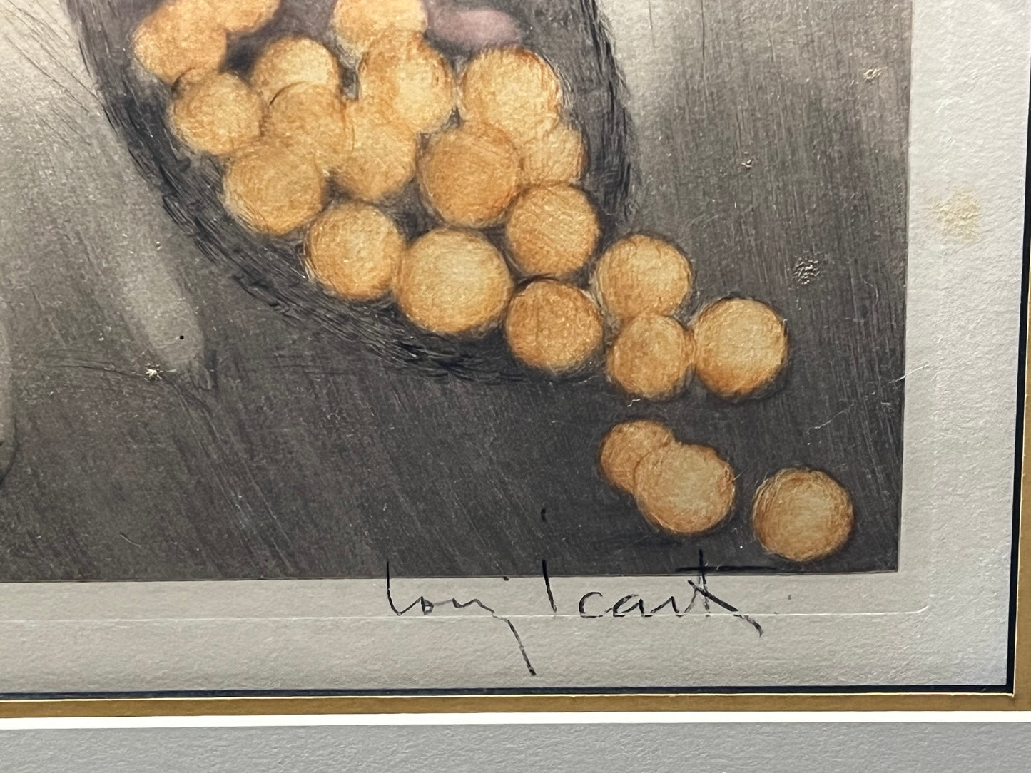 ルイ・イカール「こぼれたオレンジ」エッチング・アクアチント 1921年