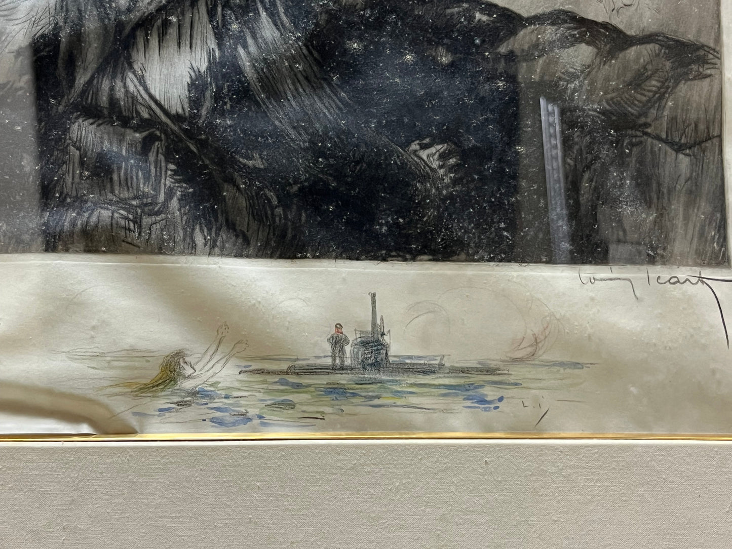 ルイ・イカール「ミス・リバティ」エッチング 1917年