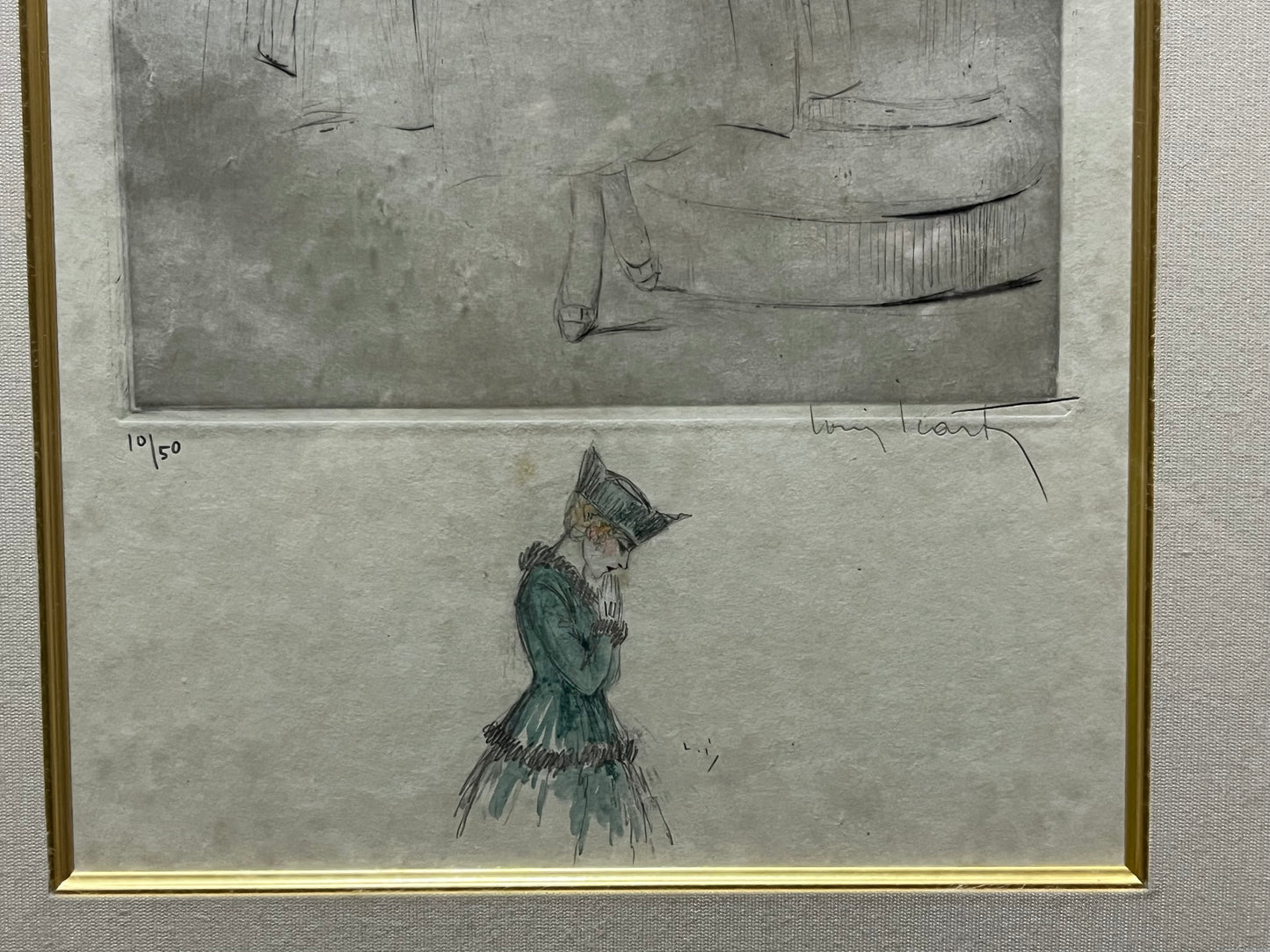 ルイ・イカール「願う女性:「女たちの闘い」より」エッチング 1917年