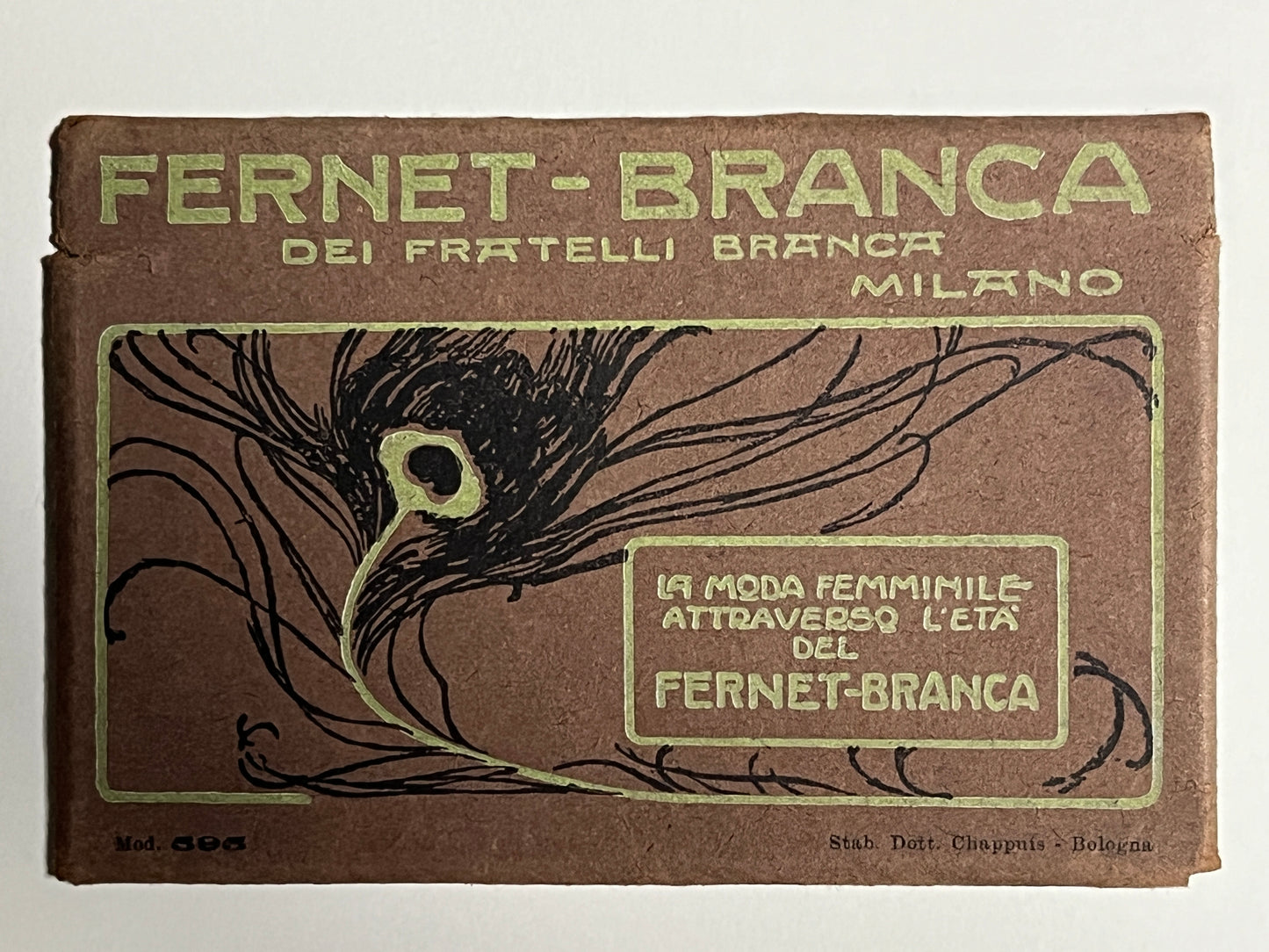 FERNET-BRANCA アンティーク絵はがき 12枚セット ケース付き