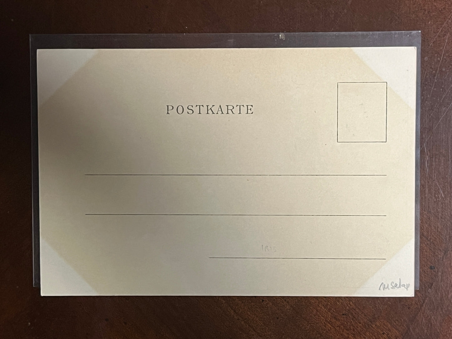 ミュシャ「アイリス」オリジナルリトグラフ絵はがき