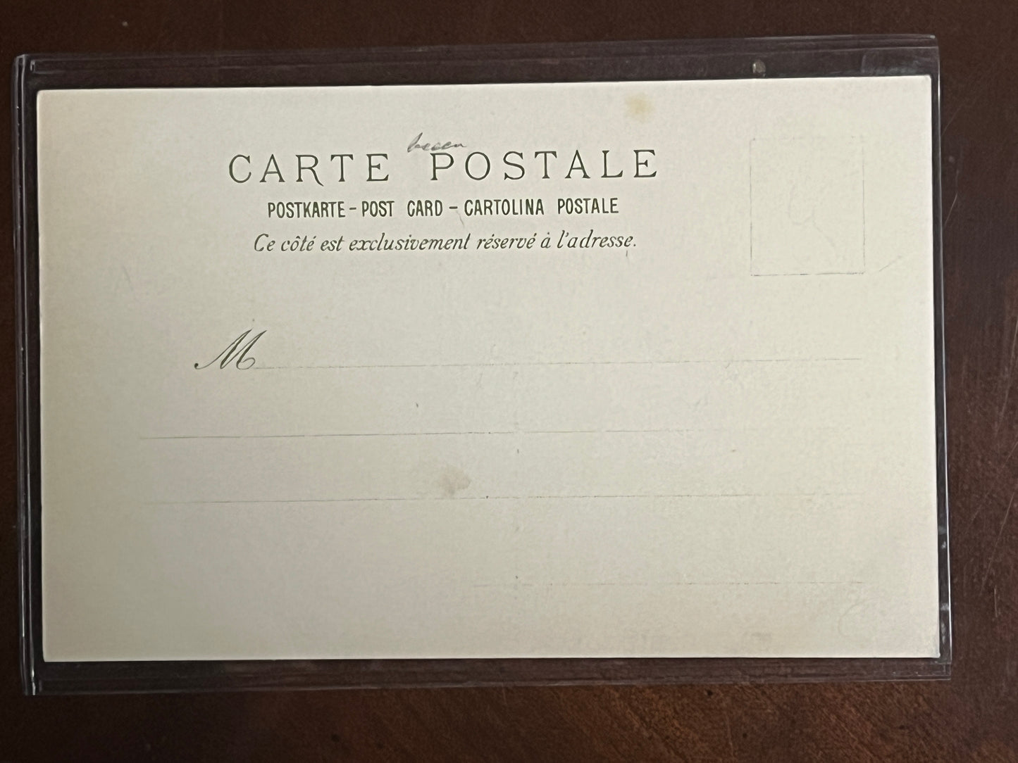 ★ ミュシャ「ショコラ・マッソンのカレンダー 少年期」オリジナルリトグラフ絵はがき