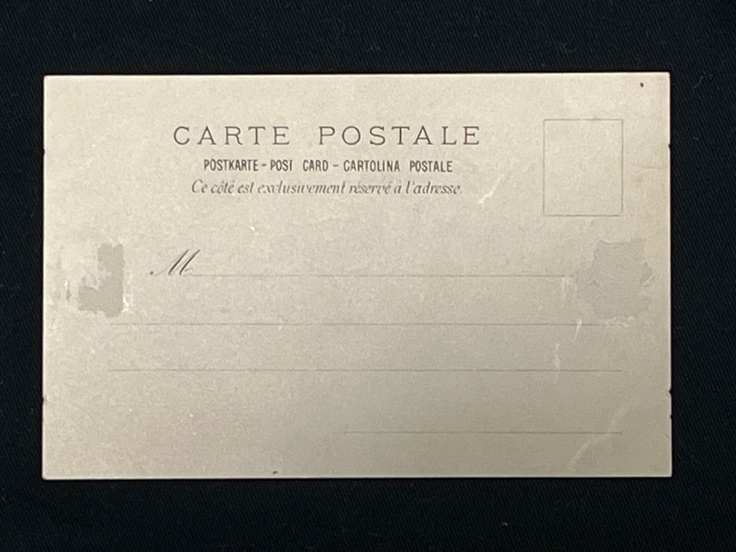 ミュシャ「モエ・エ・シャンドンのメニュー」オリジナルリトグラフ絵はがき