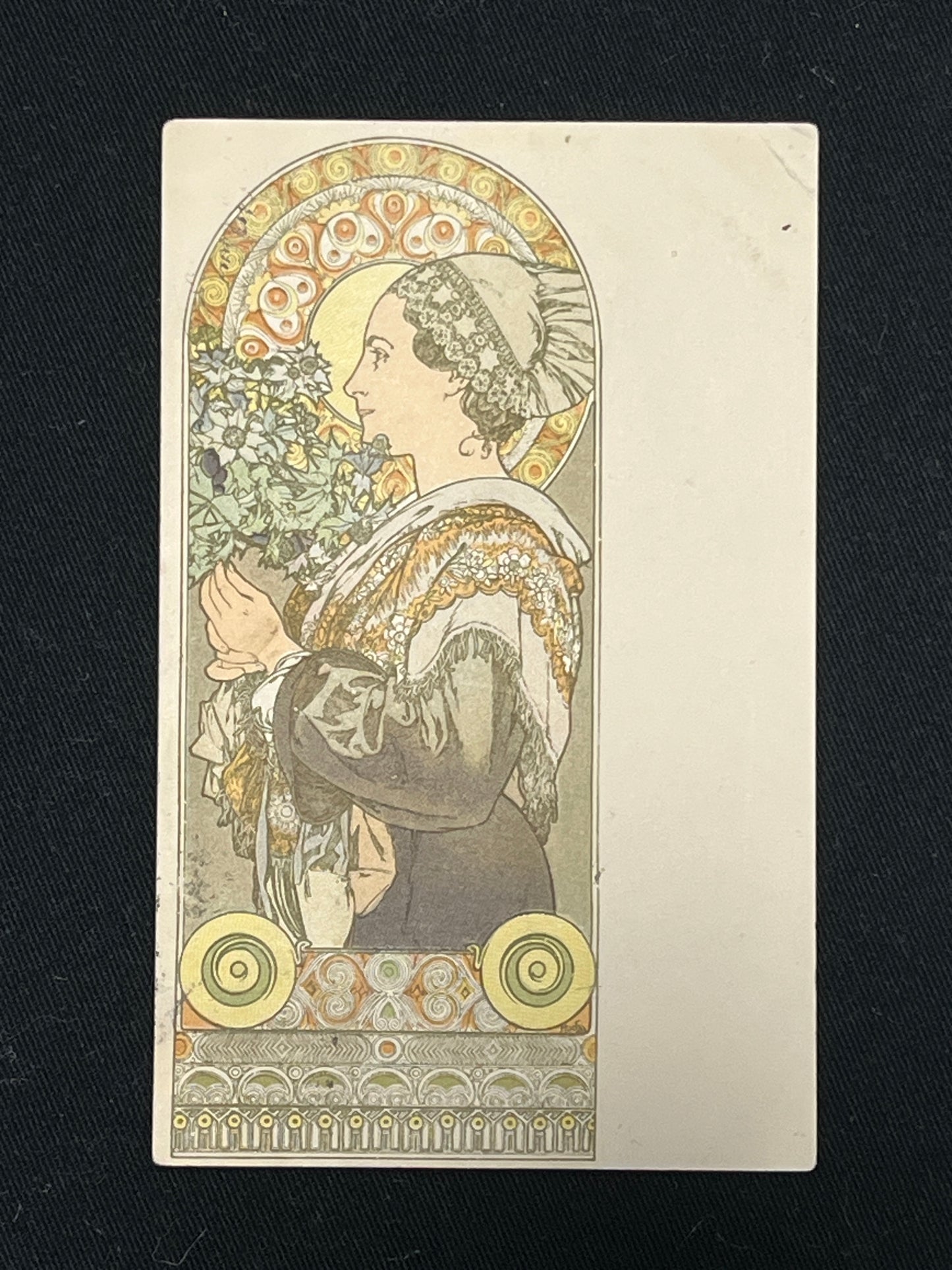 アルフォンス・ミュシャ「砂丘のアザミ」オリジナル絵はがき