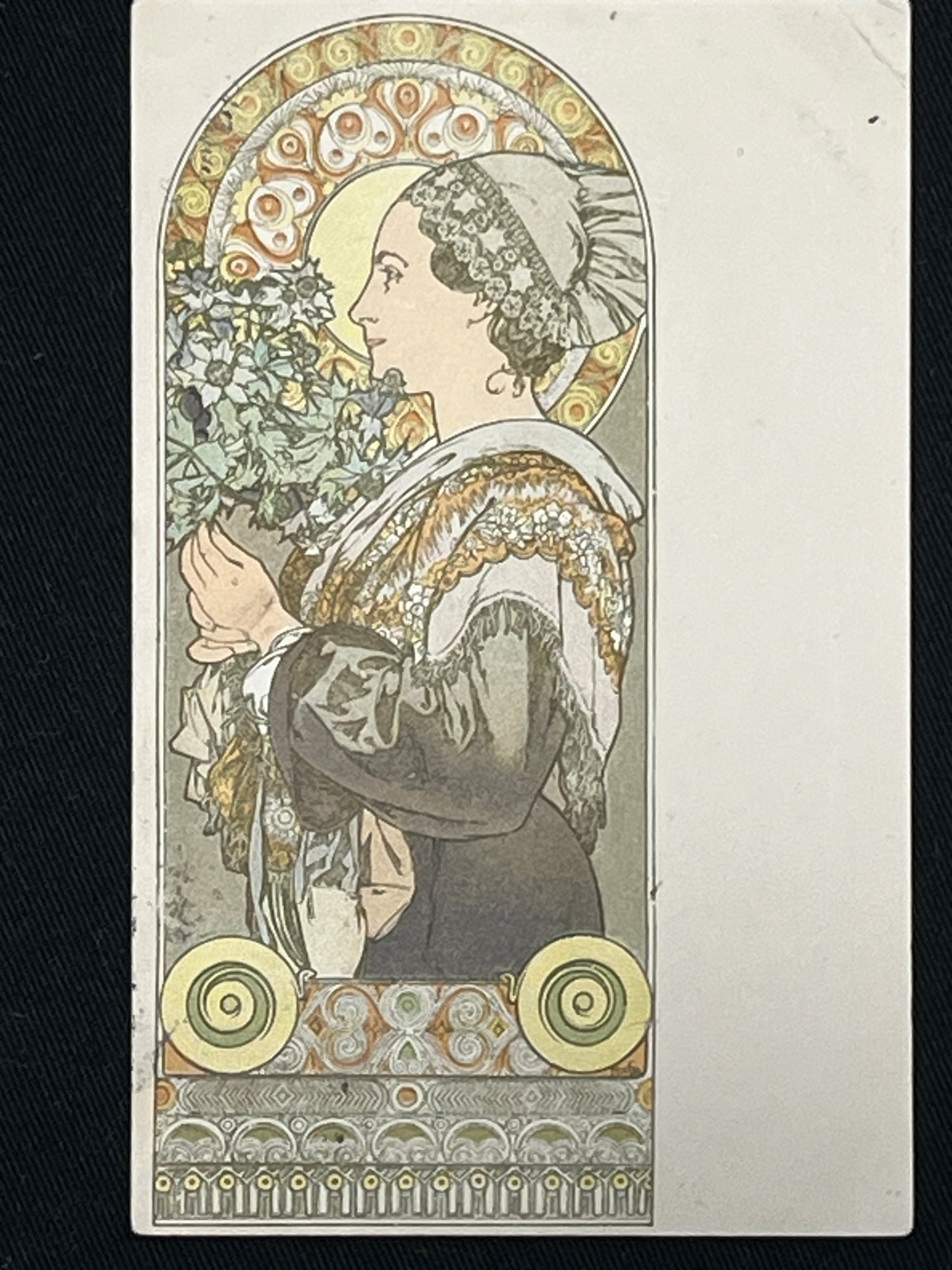 アルフォンス・ミュシャ「砂丘のアザミ」オリジナル絵はがき