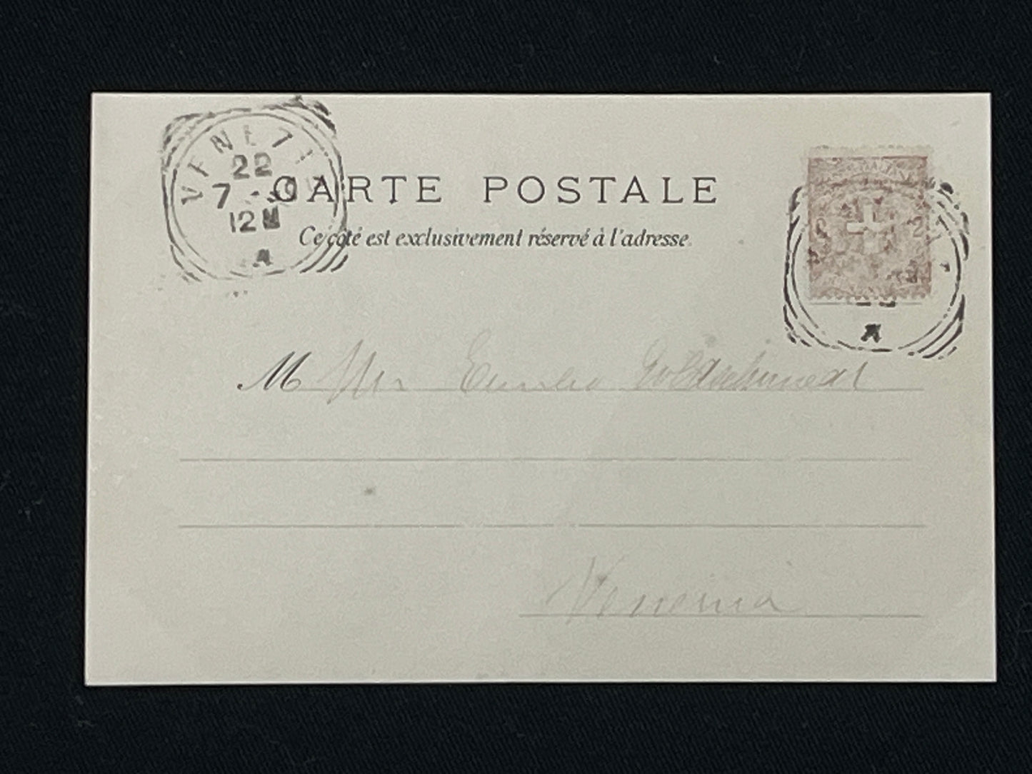 ミュシャ「四季シリーズ 秋」オリジナルリトグラフ絵はがき