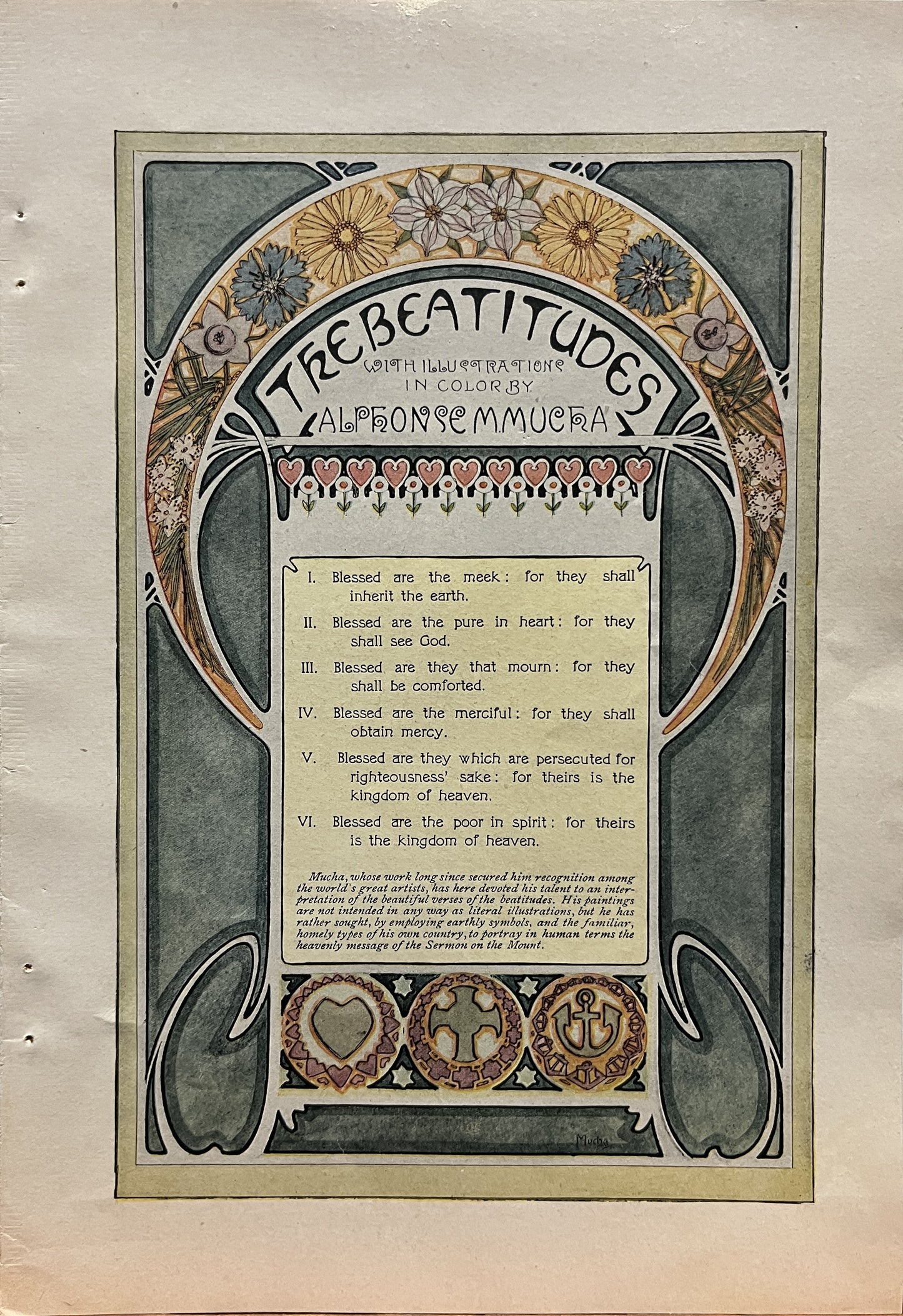 アルフォンス・ミュシャ「真福八端」(The Beatitudes) Everybody's Magazine