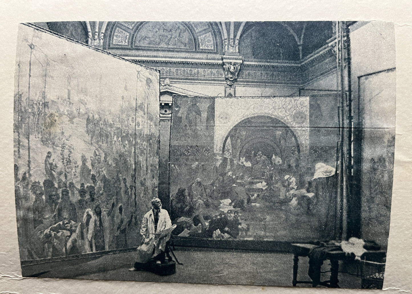 アルフォンス・ミュシャ 直筆サイン入り写真 台紙付き