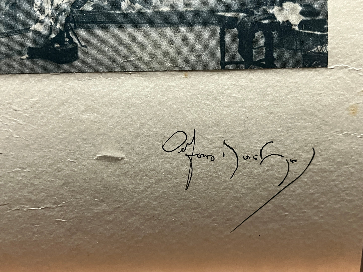 アルフォンス・ミュシャ 直筆サイン入り写真 台紙付き