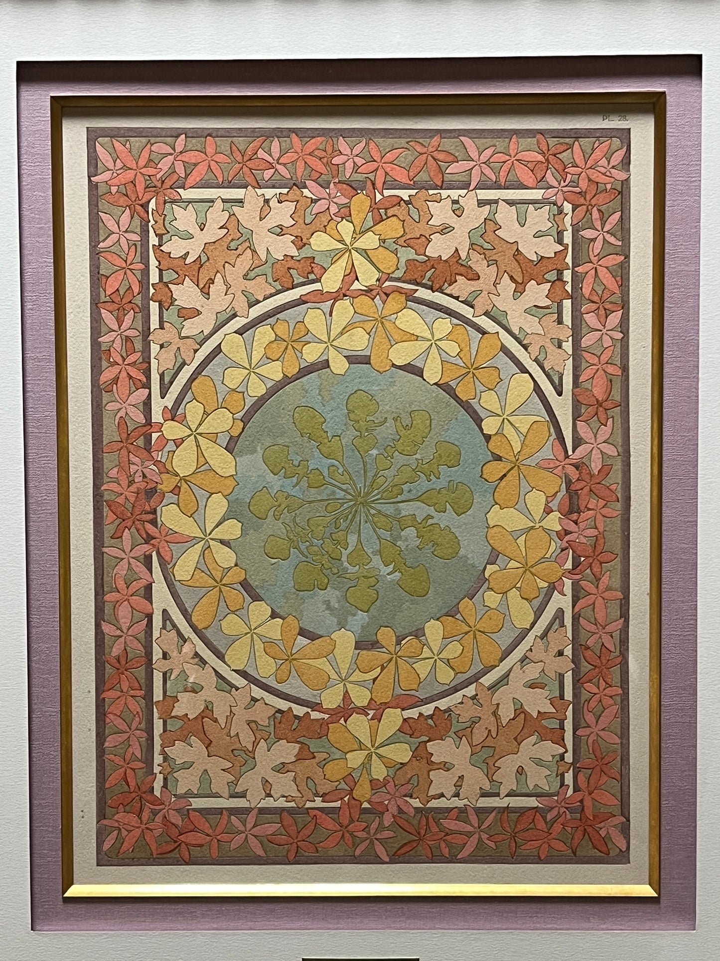 アルフォンス・ミュシャ「装飾資料集 PL28」額付き