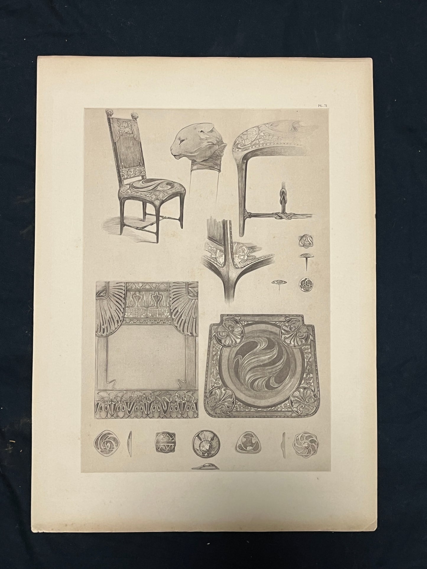 アルフォンス・ミュシャ「装飾資料集 PL71,PL72」シート2枚組