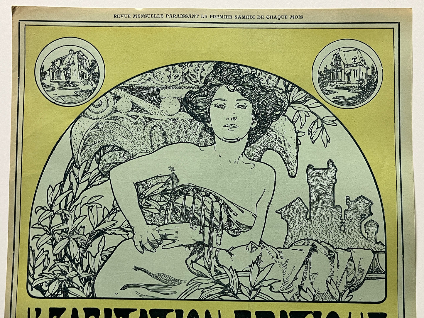 アルフォンス・ミュシャ『実用的な住まい』誌(l'Habitation Pratique)表紙