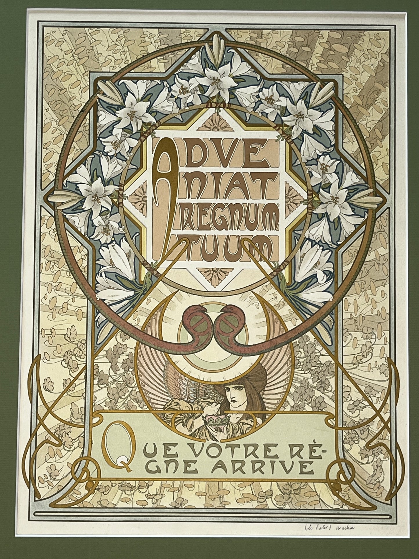 アルフォンス・ミュシャ「主の祈り」タイトルページ