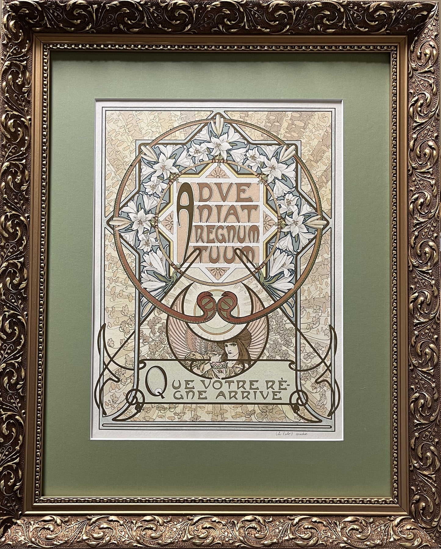 アルフォンス・ミュシャ「主の祈り」タイトルページ