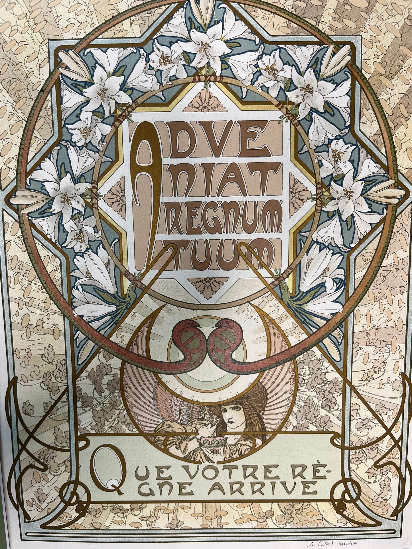 アルフォンス・ミュシャ「主の祈り」タイトルページ