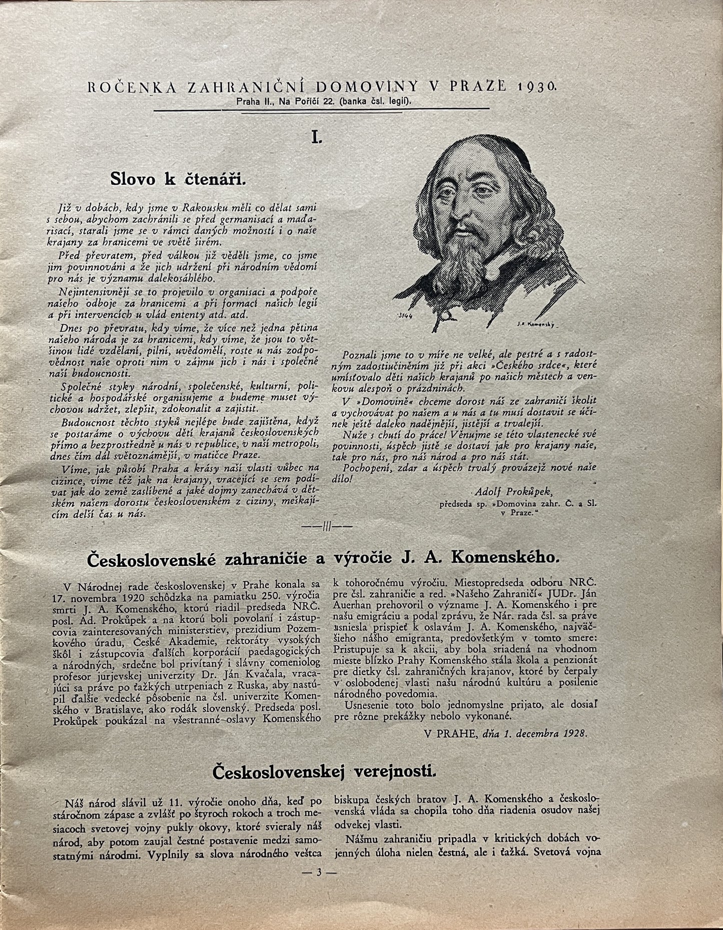 アルフォンス・ミュシャ 表紙絵「 FOREIGN HOMELAND - CZECHOSLOVAKIA - 1931」