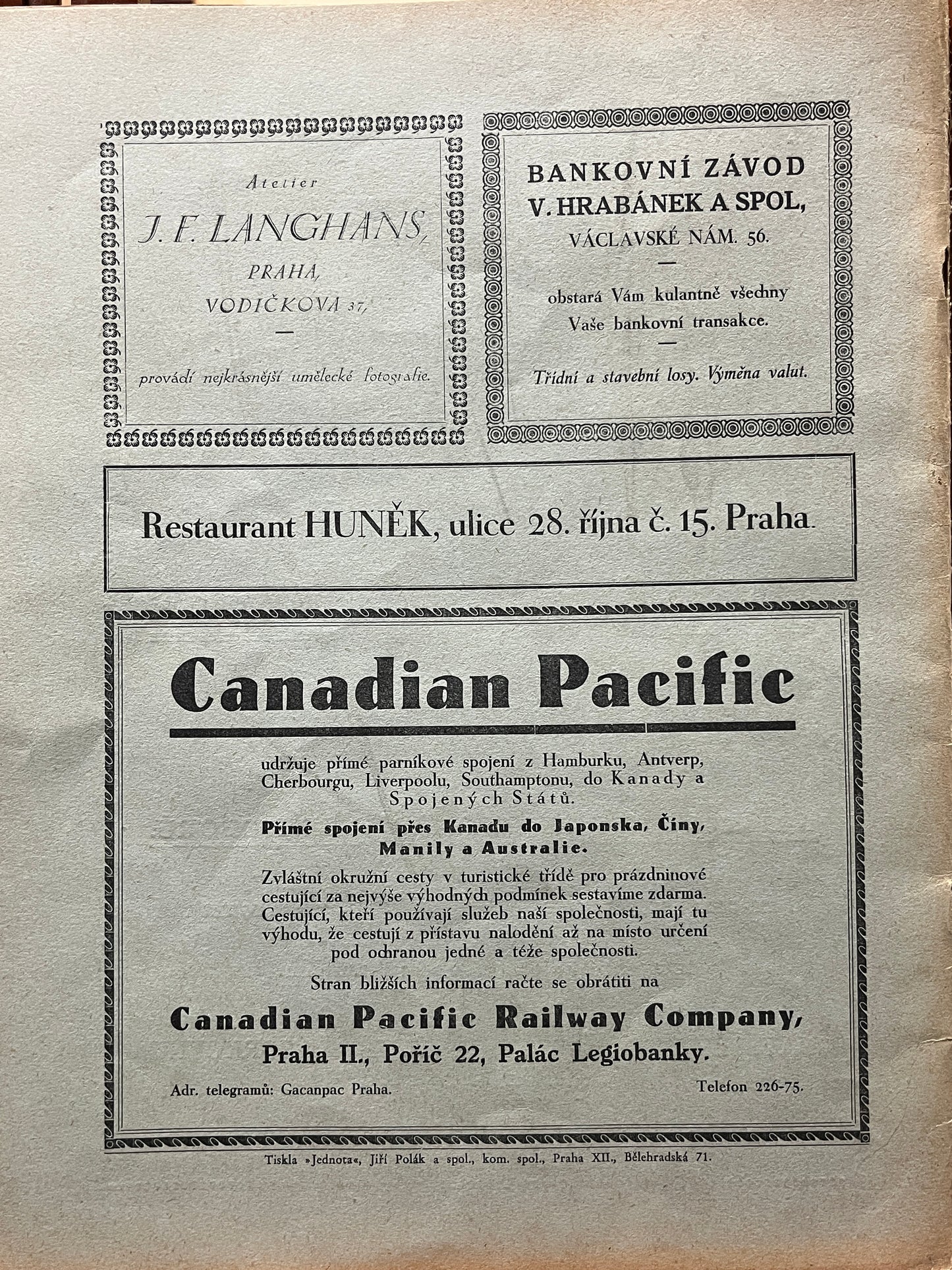 アルフォンス・ミュシャ 表紙絵「 FOREIGN HOMELAND - CZECHOSLOVAKIA - 1931」
