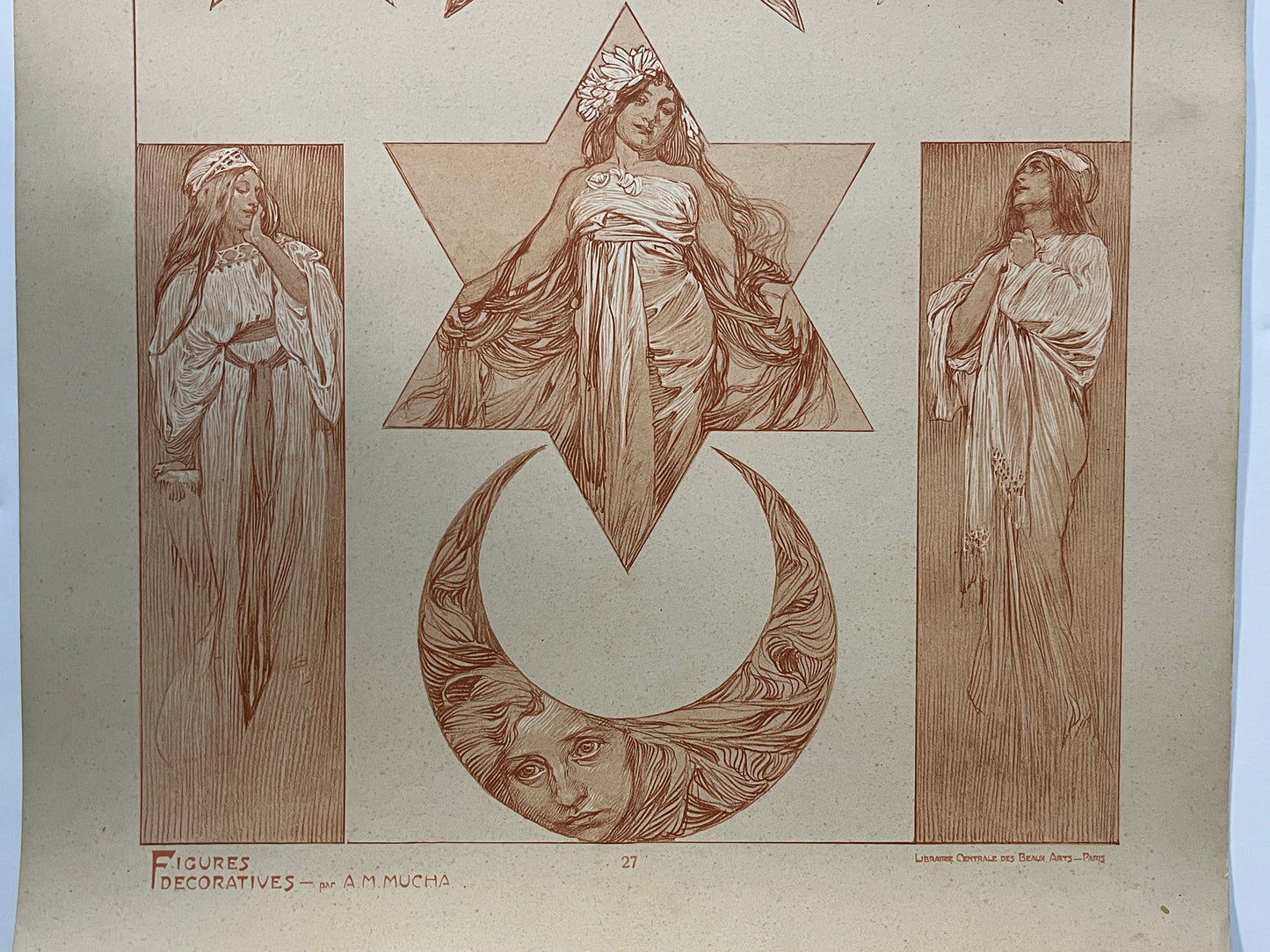 アルフォンス・ミュシャ「装飾人物集 PL27」