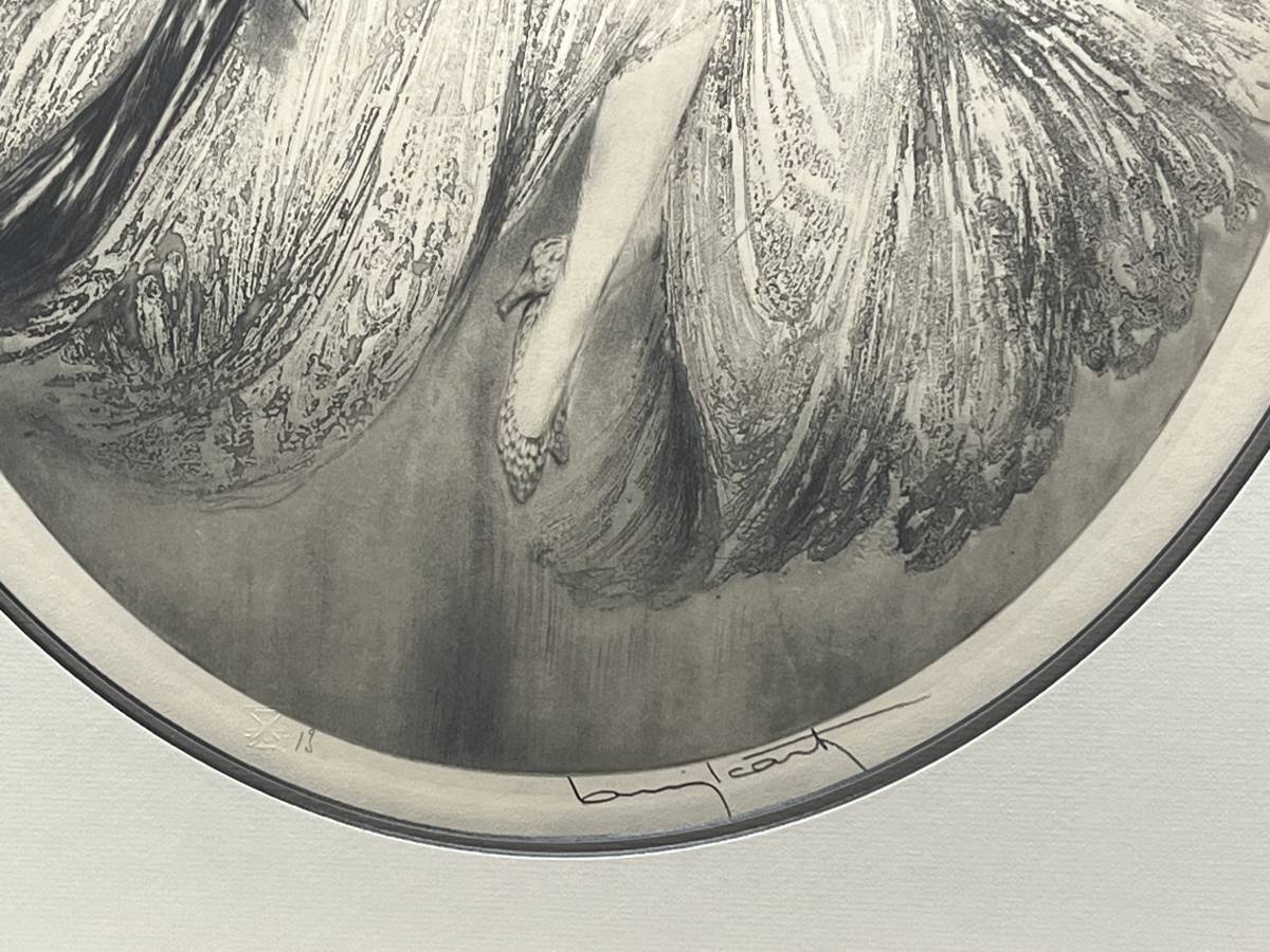 ルイ・イカール「愛しい鳩」エッチング・アクアチント 1929年