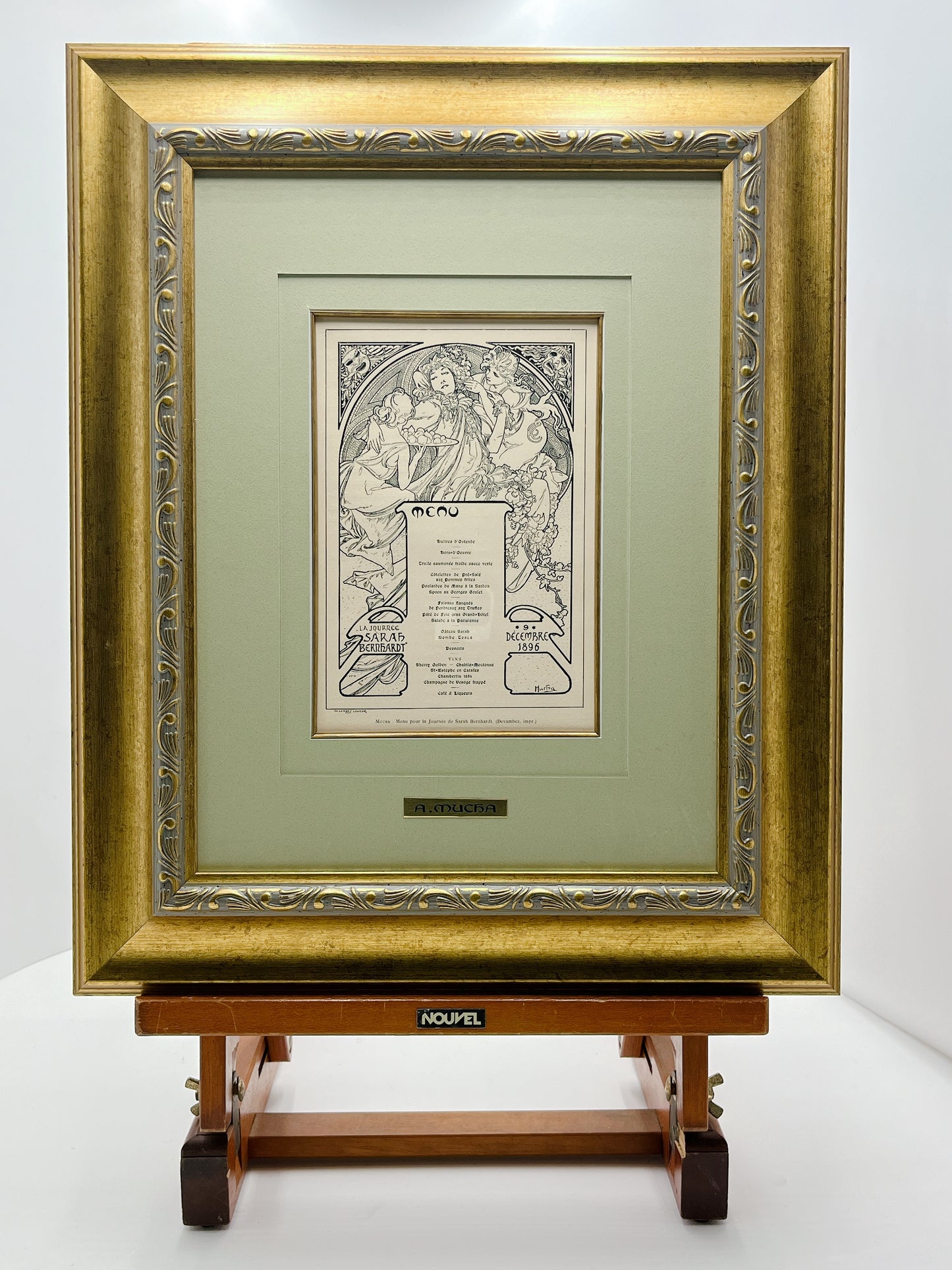 ミュシャ「サラ・ベルナールのためのメニュー」 - ギャラリーK