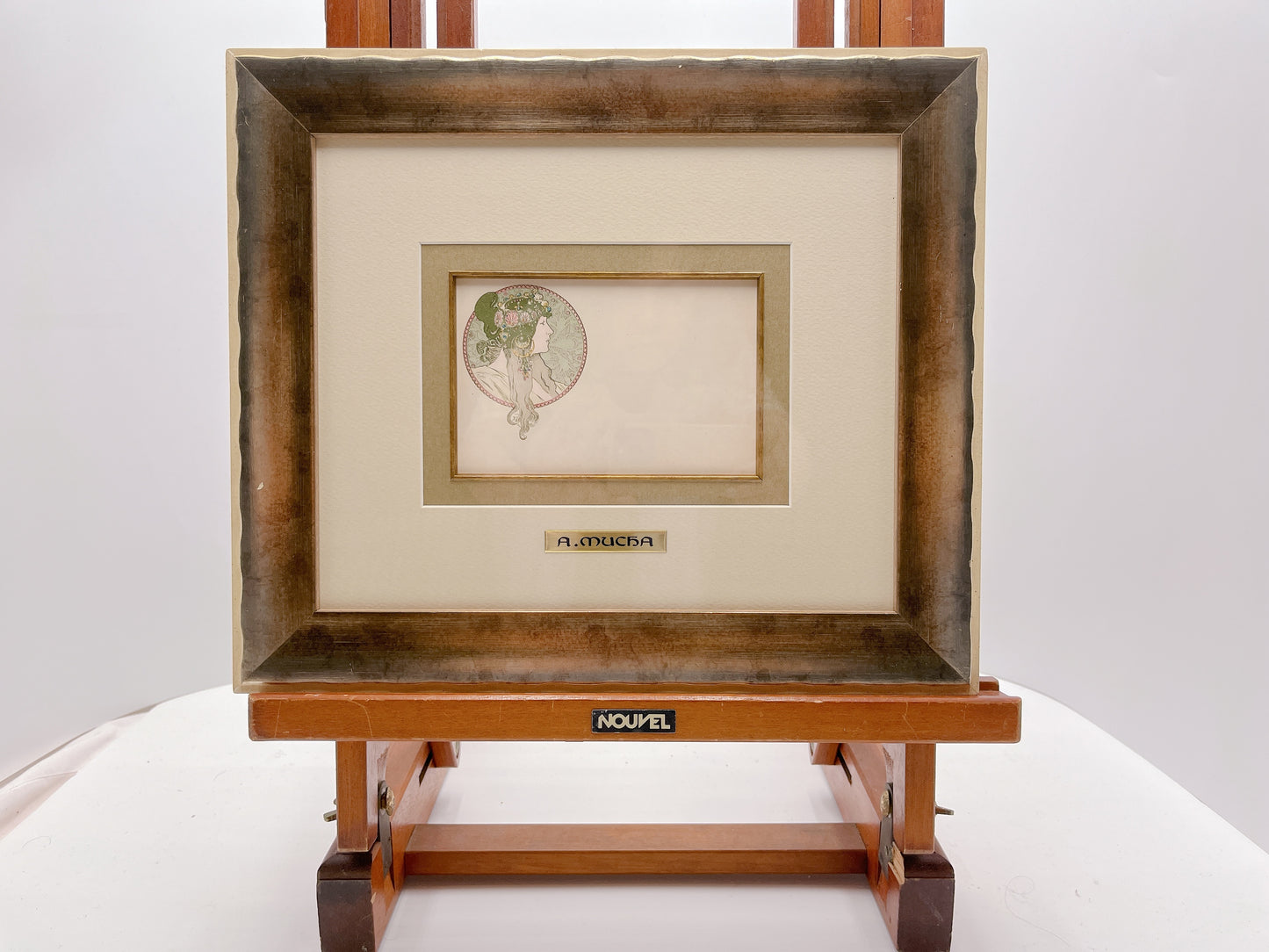 ミュシャ「ビザンチンヘッド ブルネット」オリジナルリトグラフ絵はがき - ギャラリーK