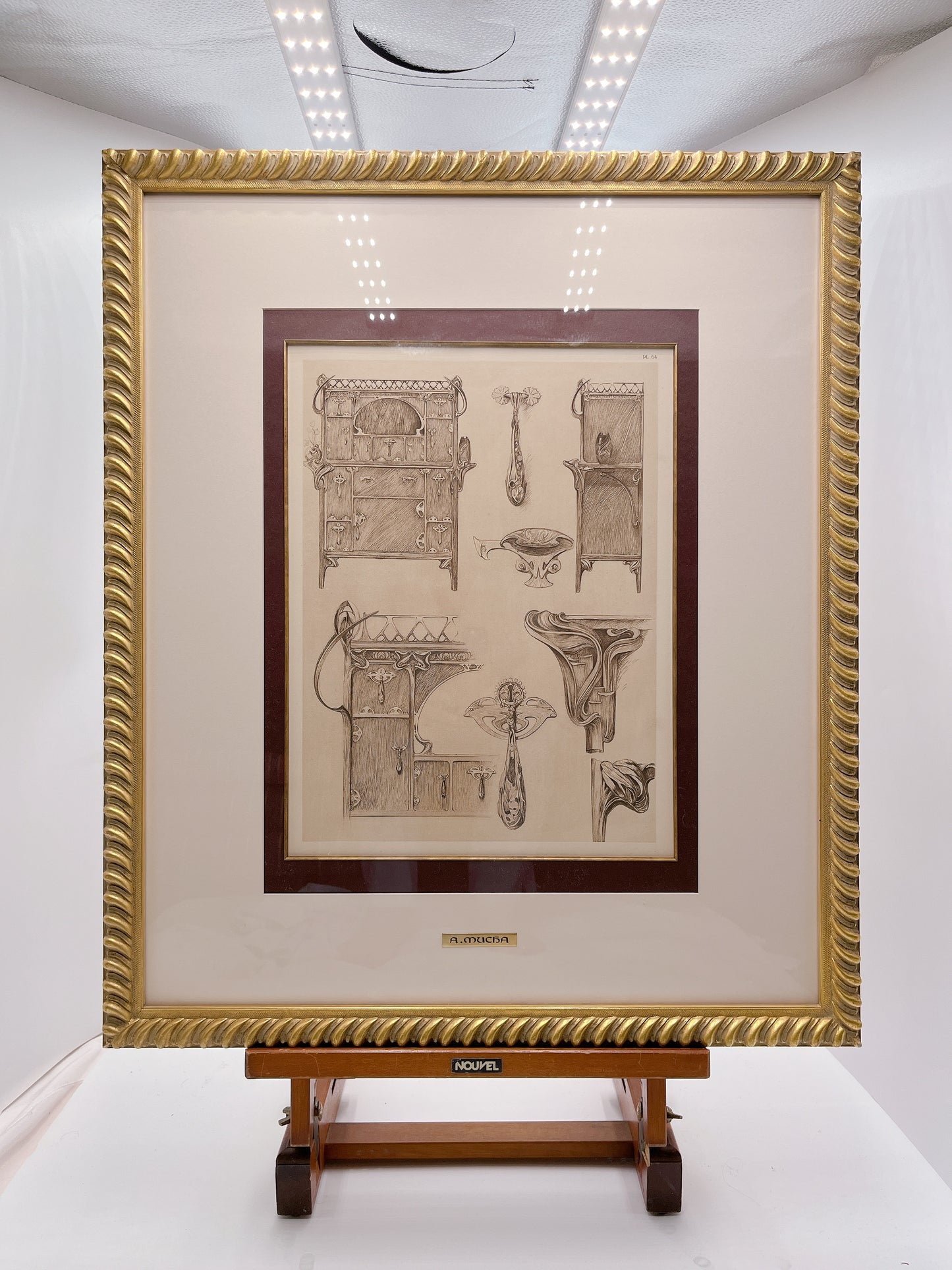 ミュシャ「装飾資料集PL64」オリジナルリトグラフ - ギャラリーK