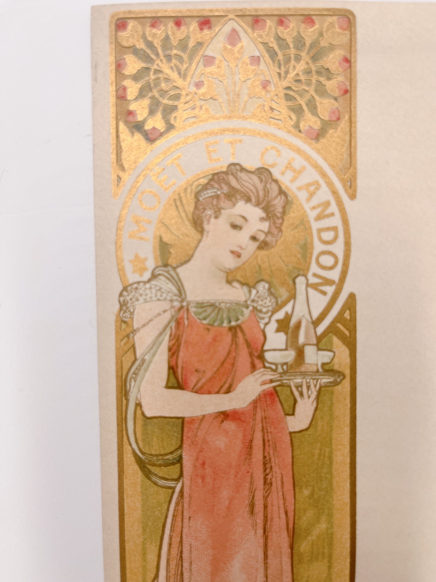 ミュシャ「モエ・エ・シャンドンのメニュー」オリジナルリトグラフ - ギャラリーK