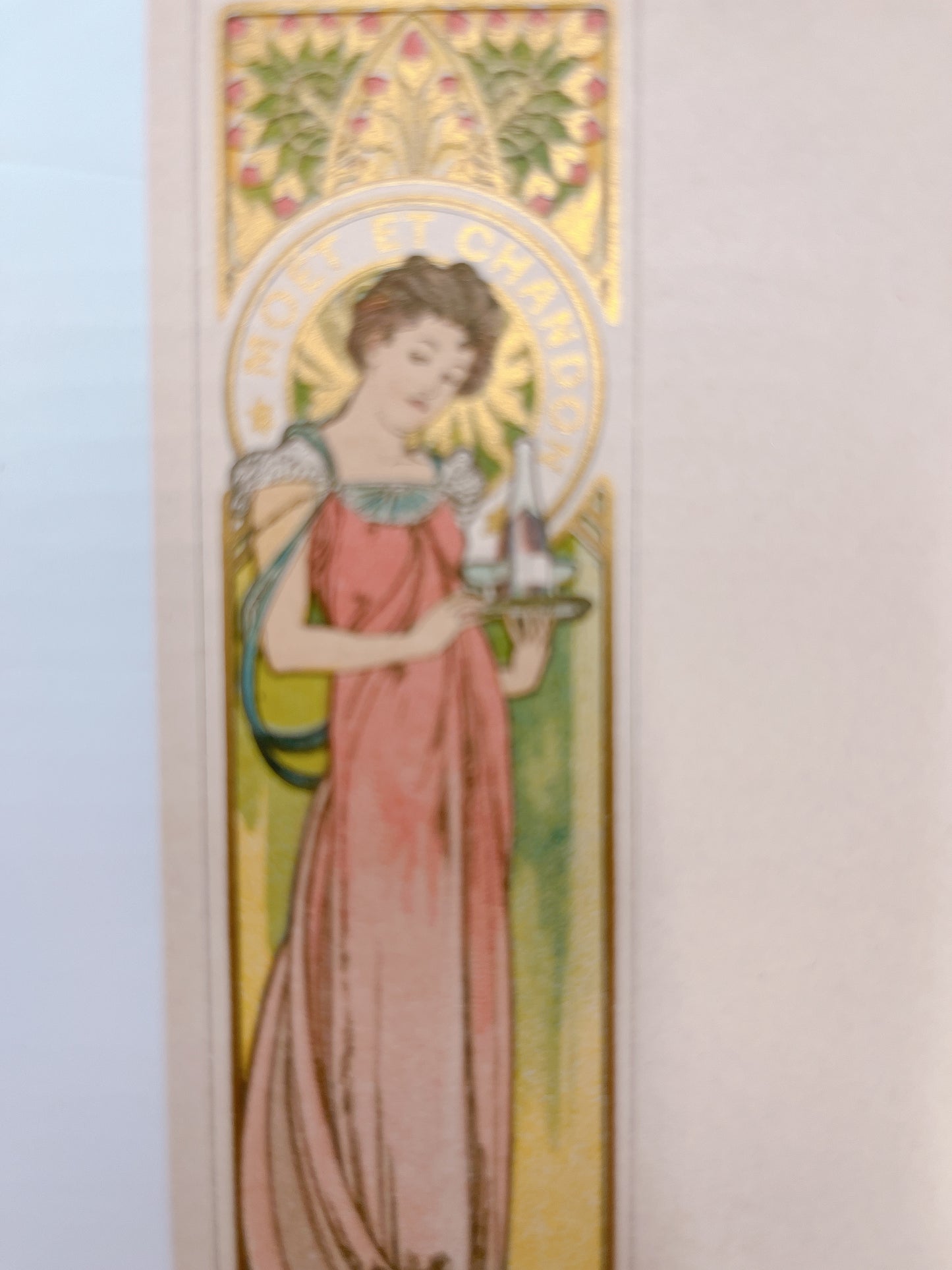 ミュシャ「モエ・エ・シャンドンのメニュー」オリジナルリトグラフ絵はがき - ギャラリーK