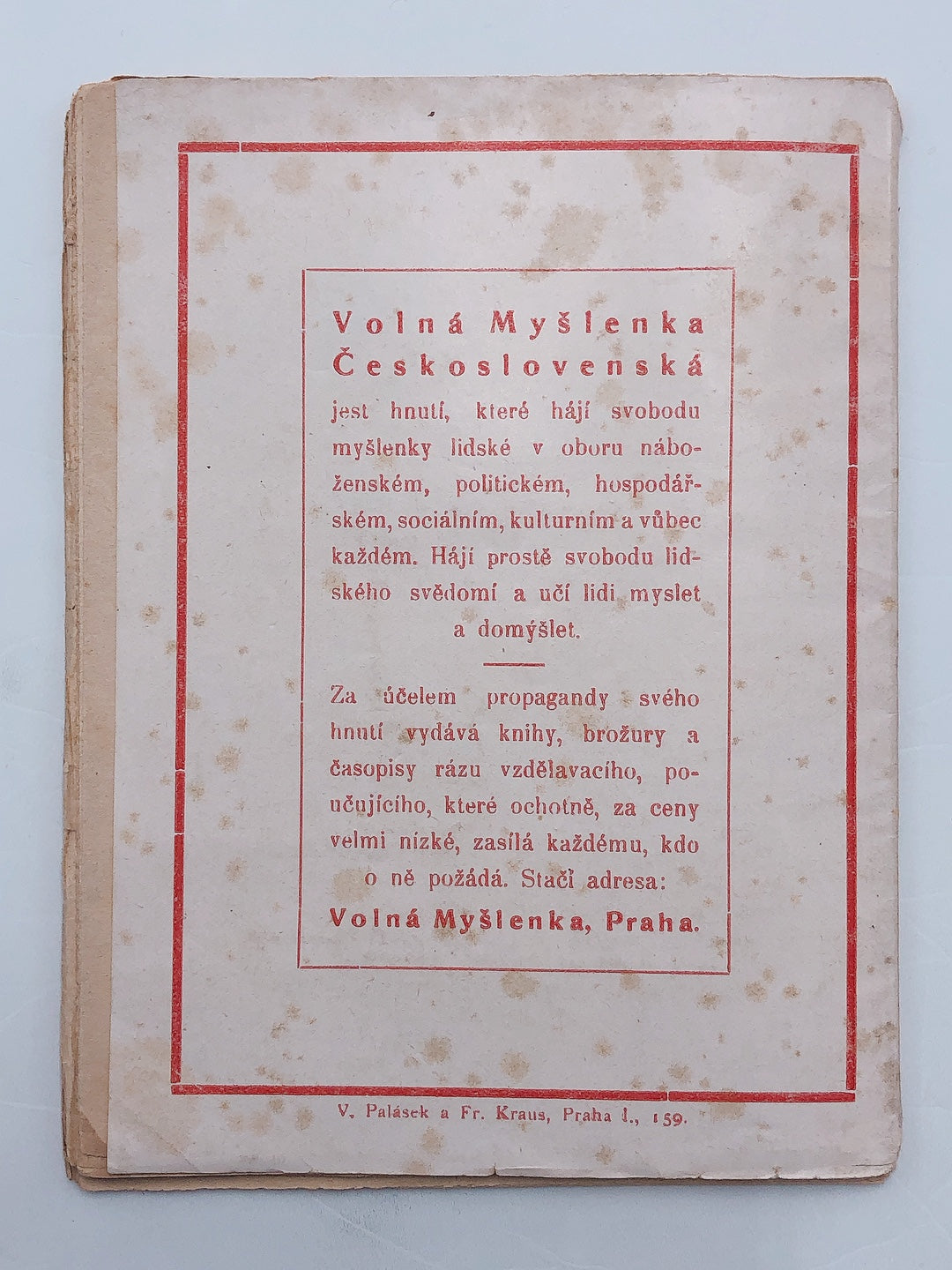 アルフォンス・ミュシャ著「Svobodne zednarstvi」フリーメイソンの本