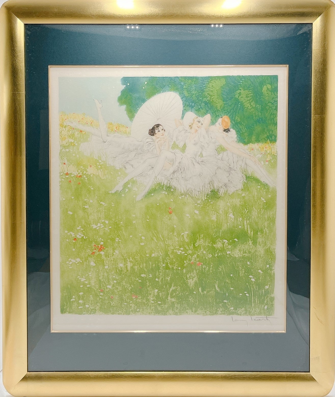 ☆ルイ・イカール『サマードリームズ』複製画 絵画 【B3252】 - 美術品