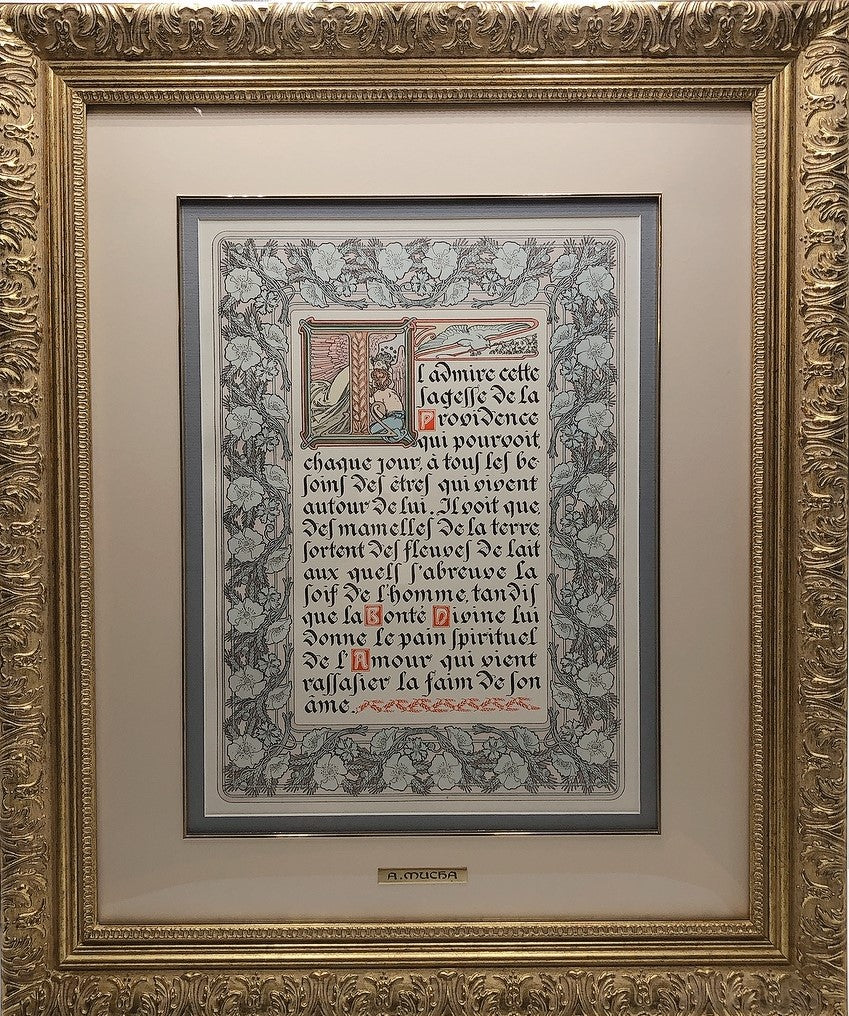 ミュシャ「主の祈り」解説文 7作品コンプリートセット フランス語版 - ギャラリーK