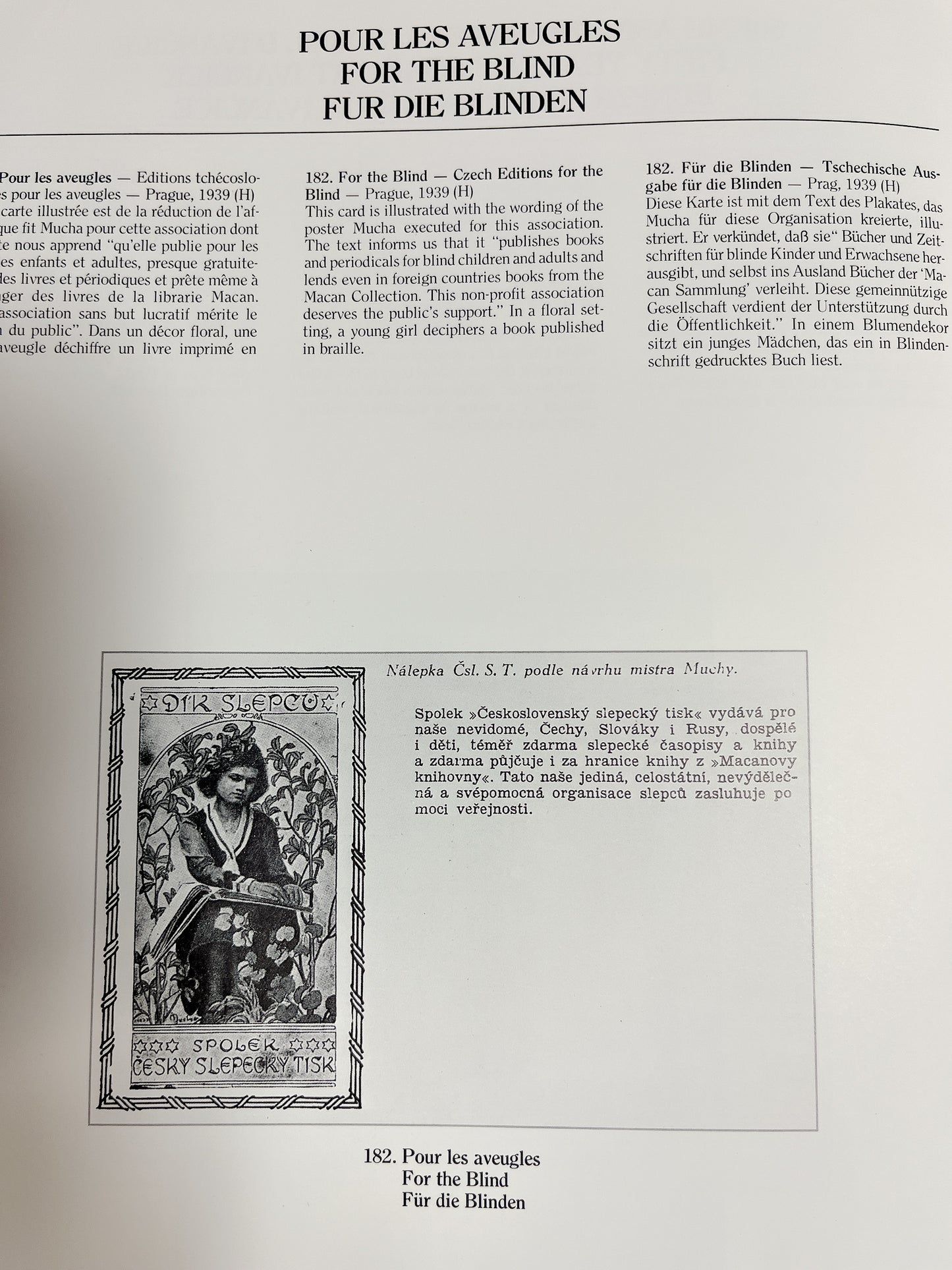 アルフォンス・ミュシャ「盲人のために」オリジナル絵はがき - ギャラリーK