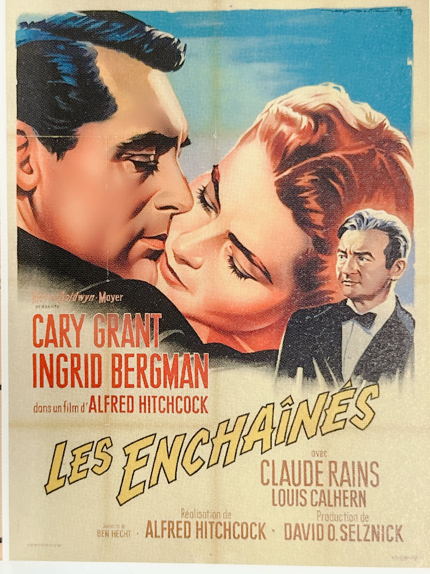 イングリッド・バーグマン「汚名」オリジナルリトグラフポスター 1948年 額付き - ギャラリーK