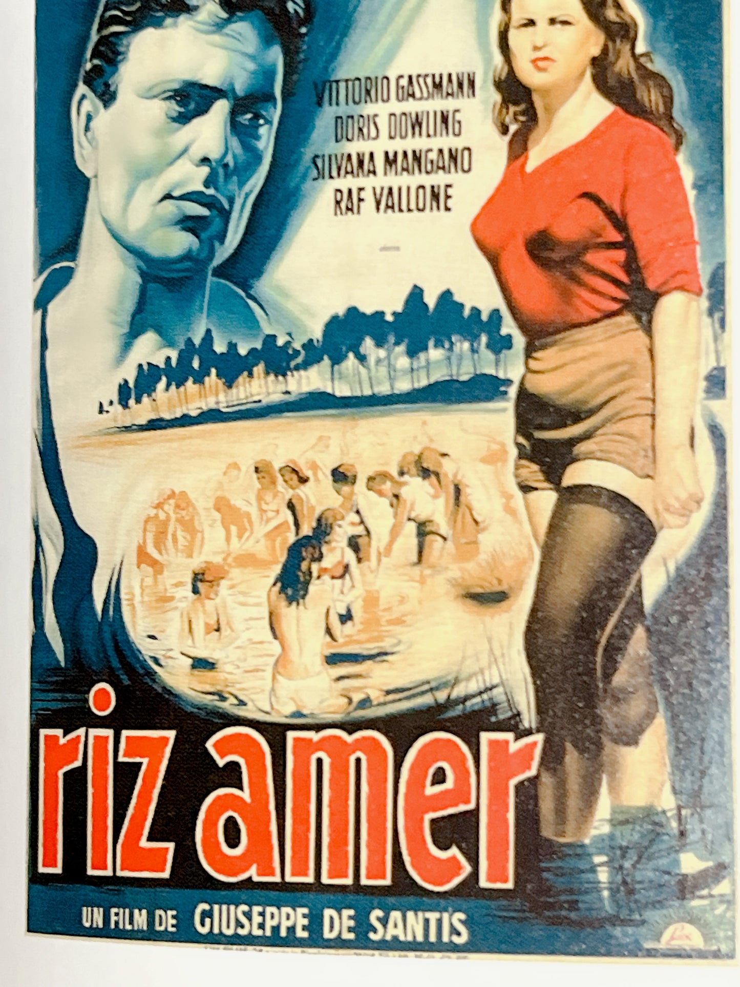 「にがい米」オリジナルリトグラフポスター 1949年 額付き - ギャラリーK