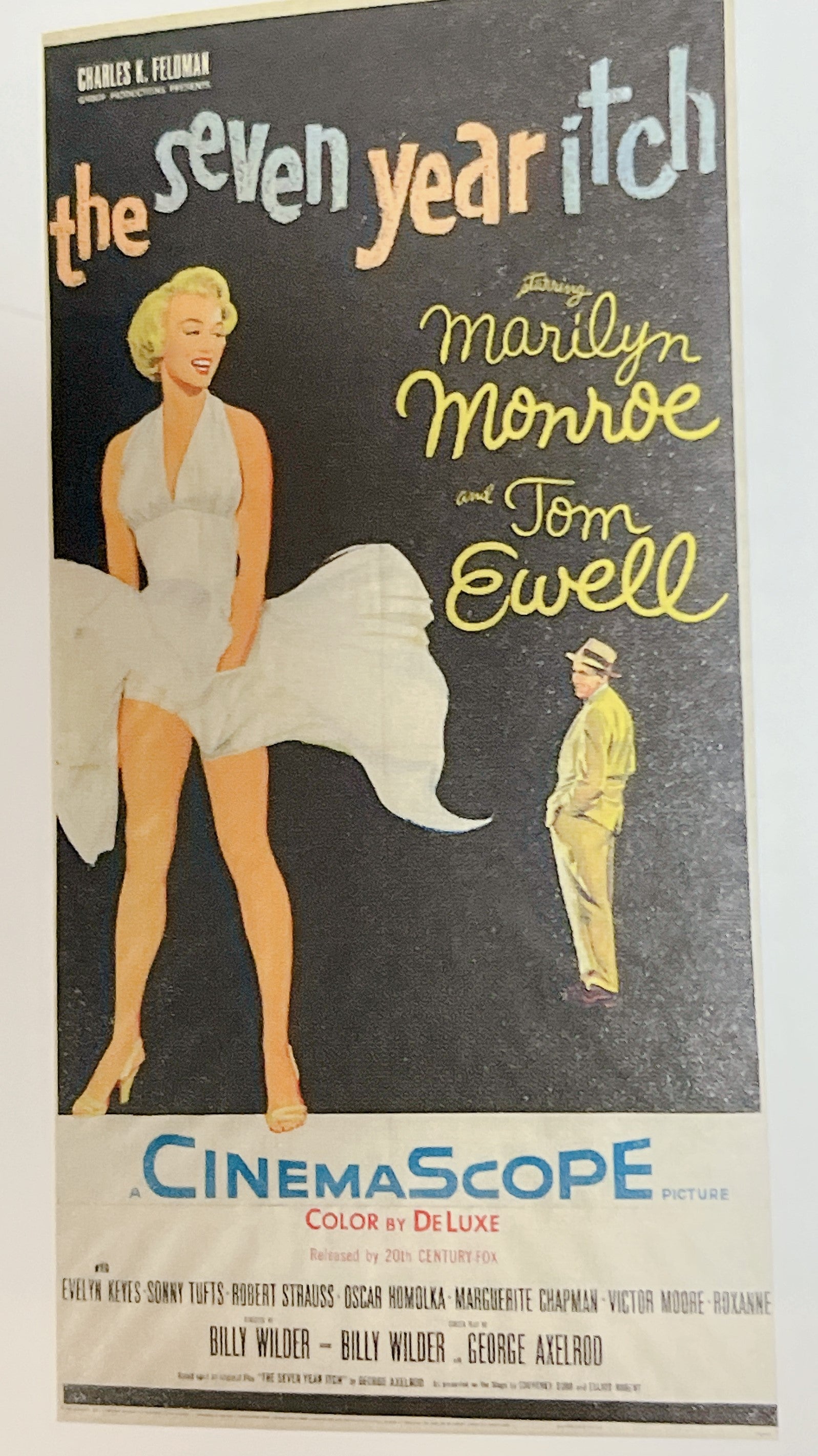 マリリン・モンロー「七年目の浮気」アメリカ版オリジナルポスター 額