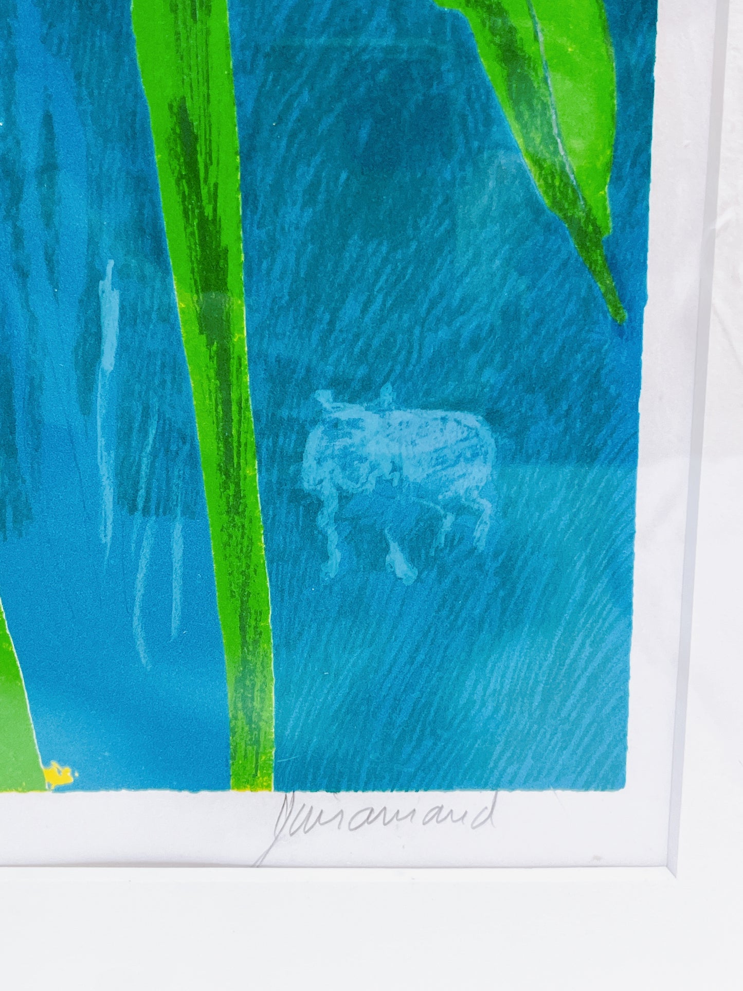 ポール・ギヤマン「青い背景の花々」 - ギャラリーK