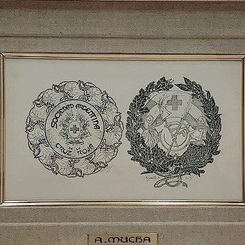 ミュシャ「アルゼンチン赤十字エンブレム」 - ギャラリーK