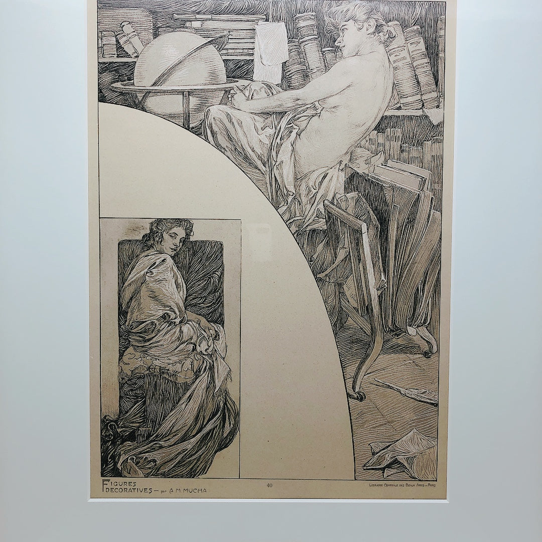 ミュシャ「装飾人物集 PL39,PL40」 - ギャラリーK