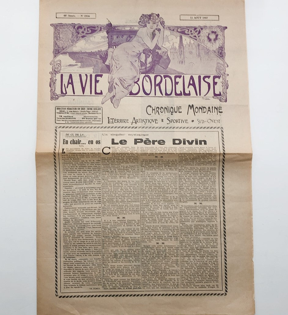 ミュシャ 表紙絵「ボルドーの生活」1937年