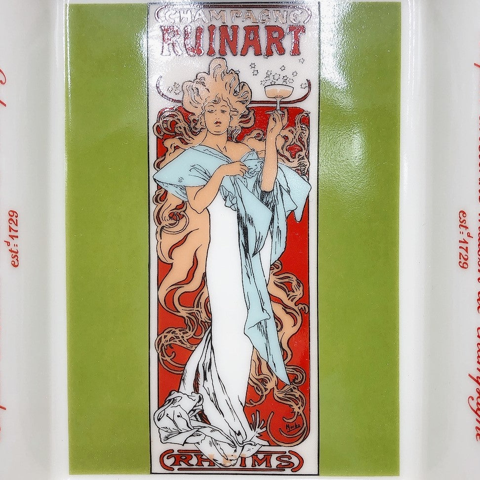 ミュシャ「 RUINART ルイナール・シャンパンの灰皿」 - ギャラリーK