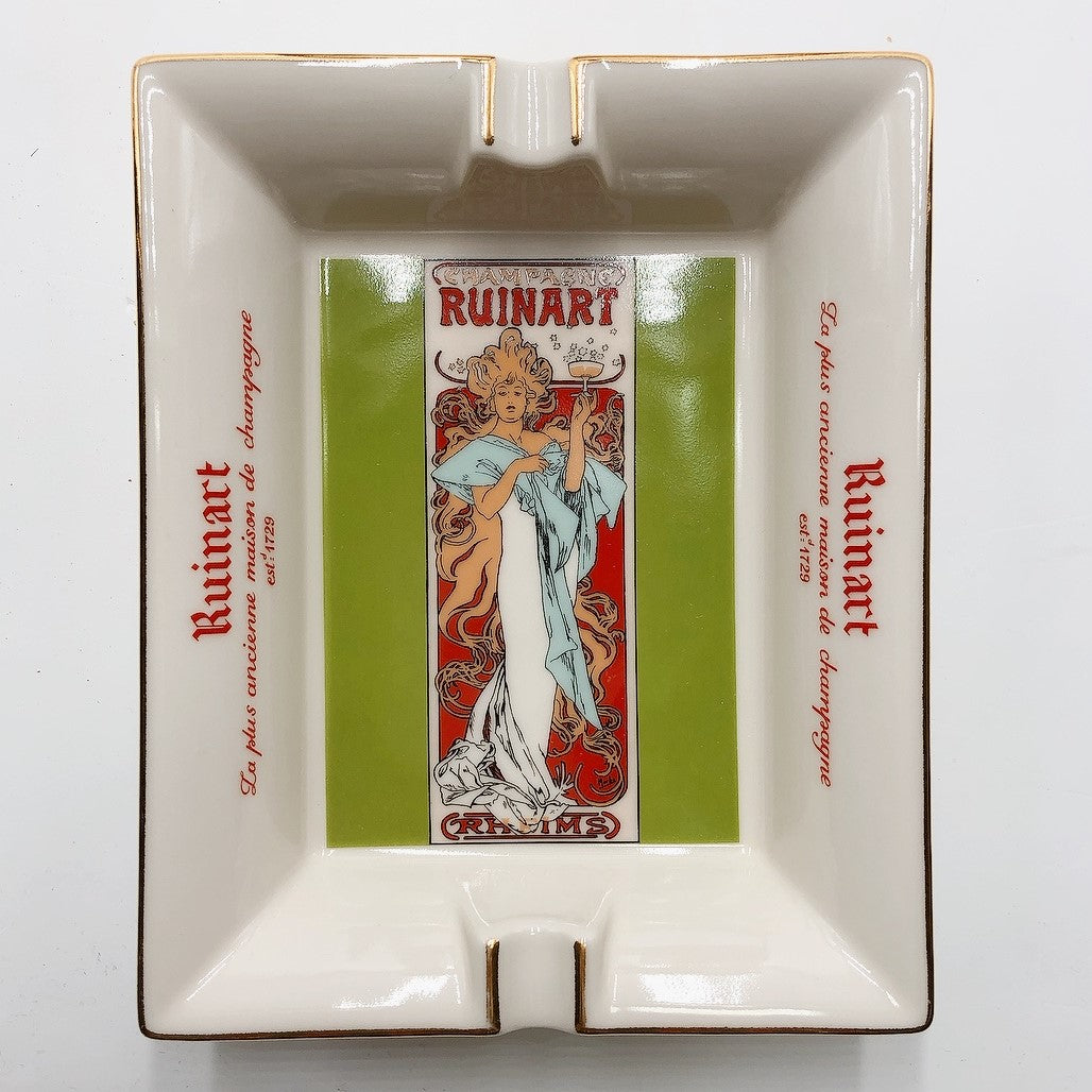 アルフォンス・ミュシャ「 RUINART ルイナール・シャンパンの灰皿」