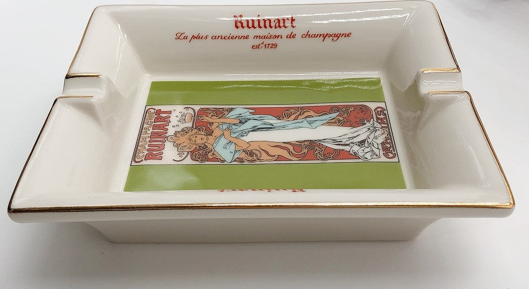 ミュシャ「 RUINART ルイナール・シャンパンの灰皿」 - ギャラリーK