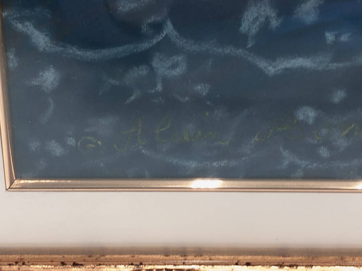 アラン・ボネック「ティータイム」パステル原画 - ギャラリーK