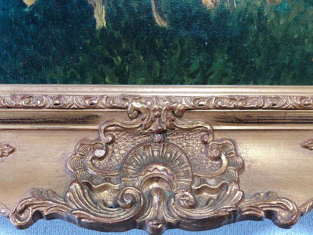 Markow作「羊の風景」油彩画 - ギャラリーK