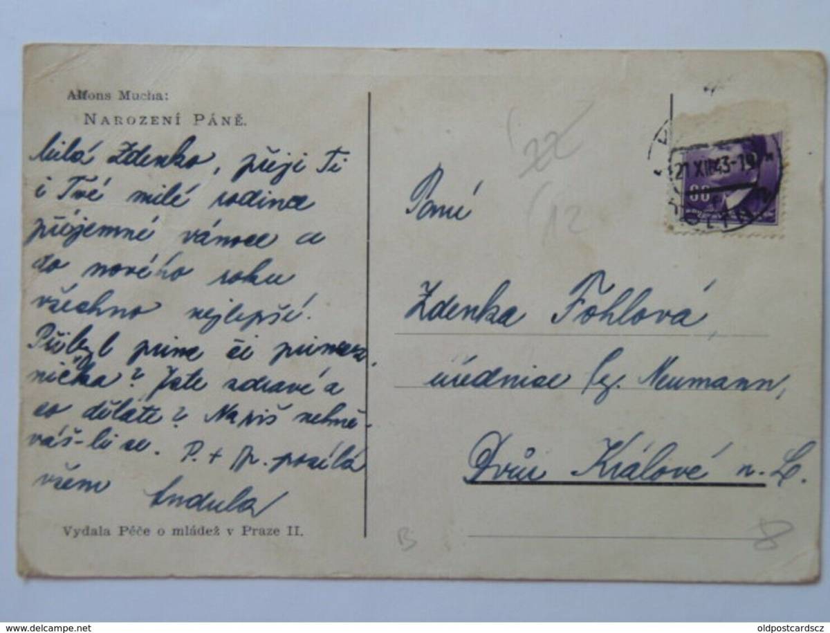 アルフォンス・ミュシャ「誕生」オリジナル絵はがき - ギャラリーK