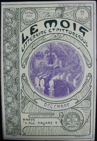 アルフォンス・ミュシャ 表紙絵「ル・モア」1900年12月号 | ギャラリーK